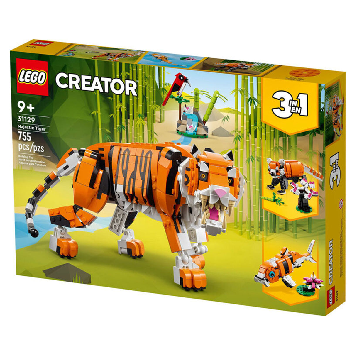 LEGOÂ® Creator 3in1 Majestic Tiger 31129 Building Kit (755 Pieces)