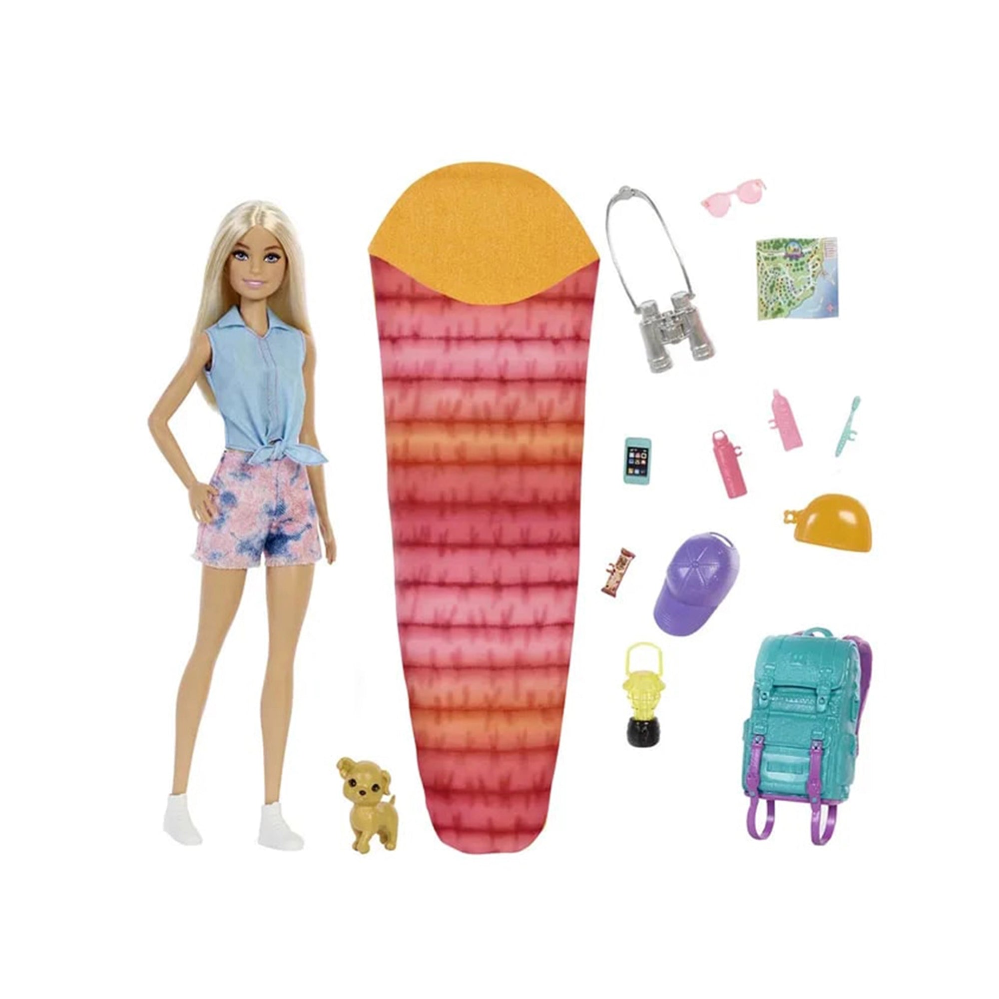Barbie® Camping Dolls + Piece Count-Doll 1