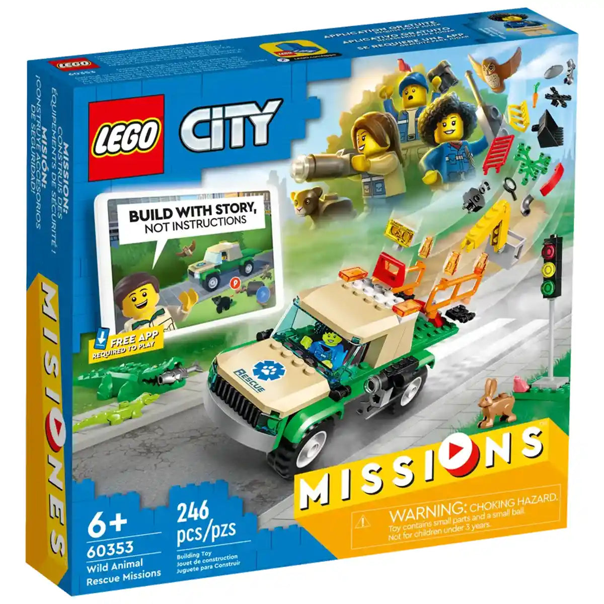LEGO City Wild Animal Rescue Missions 60353 Building Kit (246 Pieces)