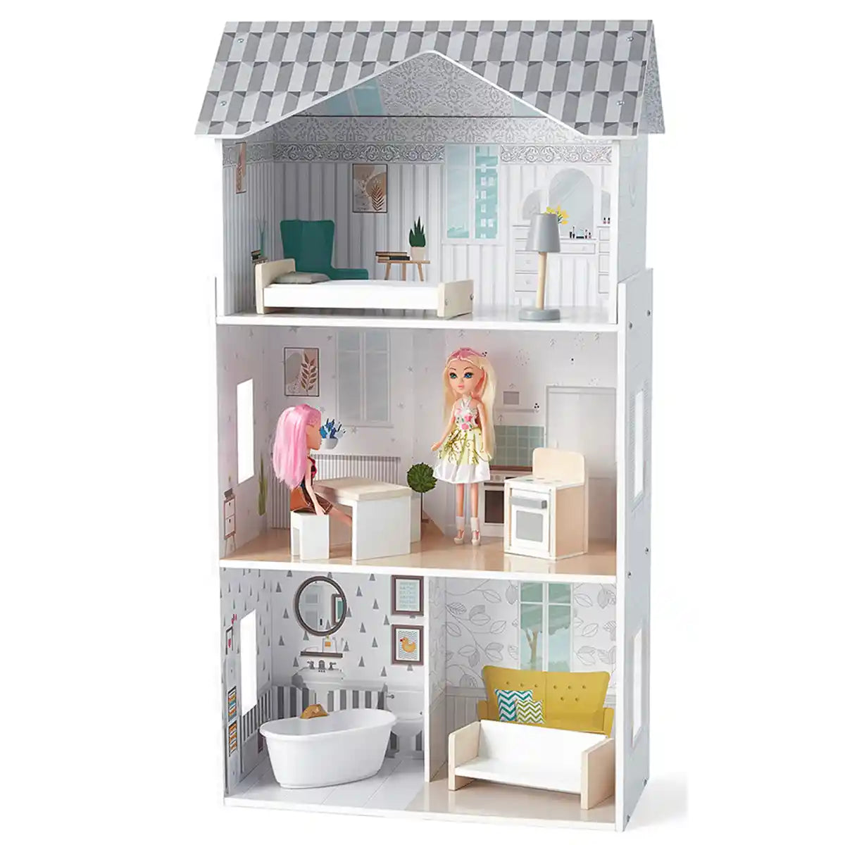 Edufun Pearl Wooden Doll houseï¼ˆ8 furniture)