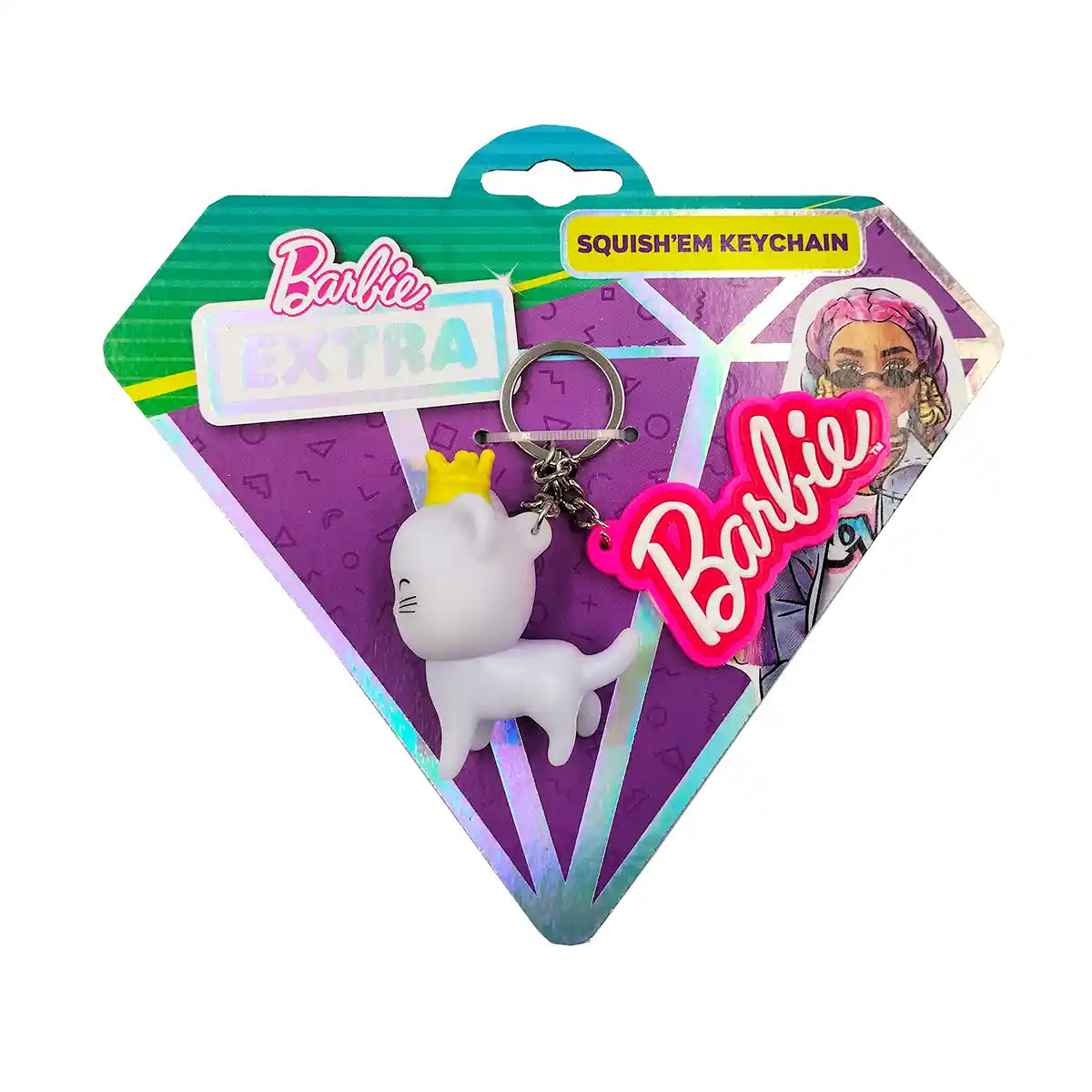 BARBIE EXTRA SQUISH'EM KEYCHAIN (2 ASSTD)