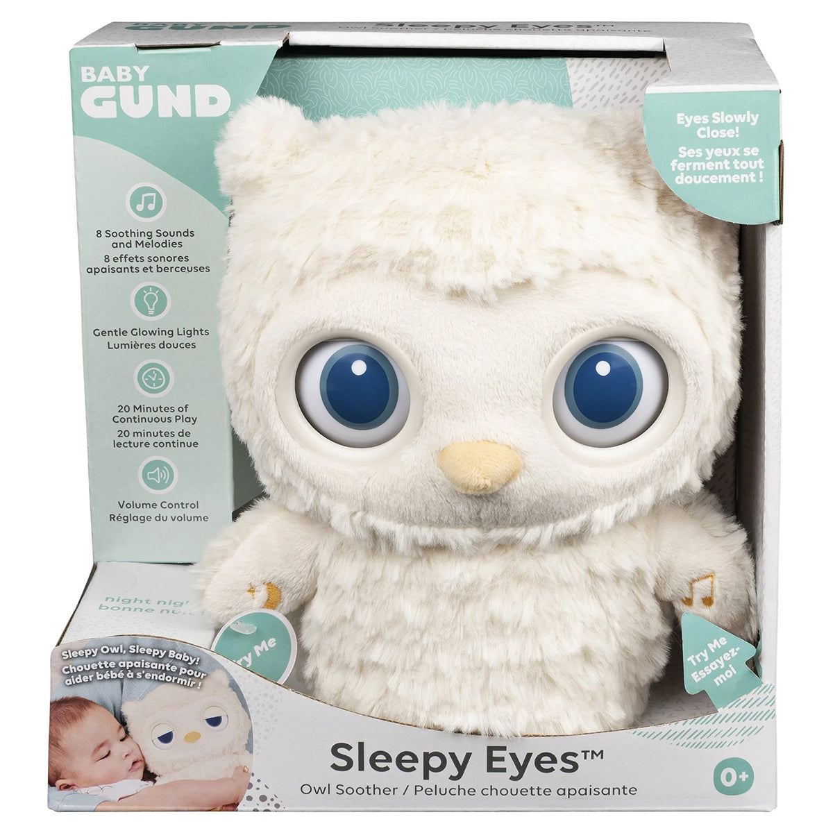 GUND Sleepy Eyes Owl Soother