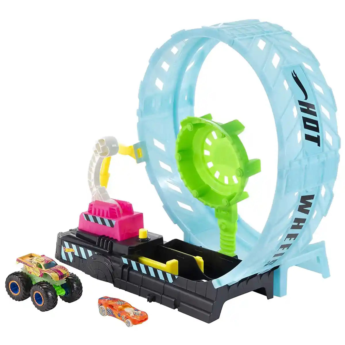 Hot Wheels Mt Glow In The Dark Epic Loop Challenge Play Set