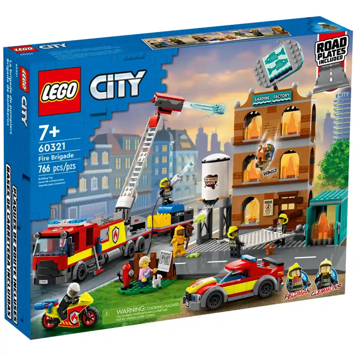 LEGO City Fire Brigade 60321 Building Kit (766 Pieces)
