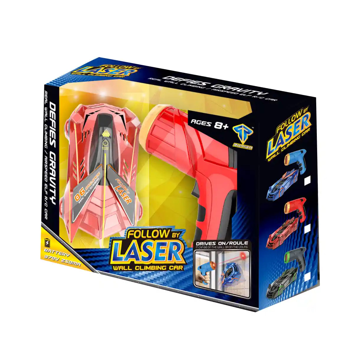 Follow By Laser Wall Climbing Car 8yrs+ Red