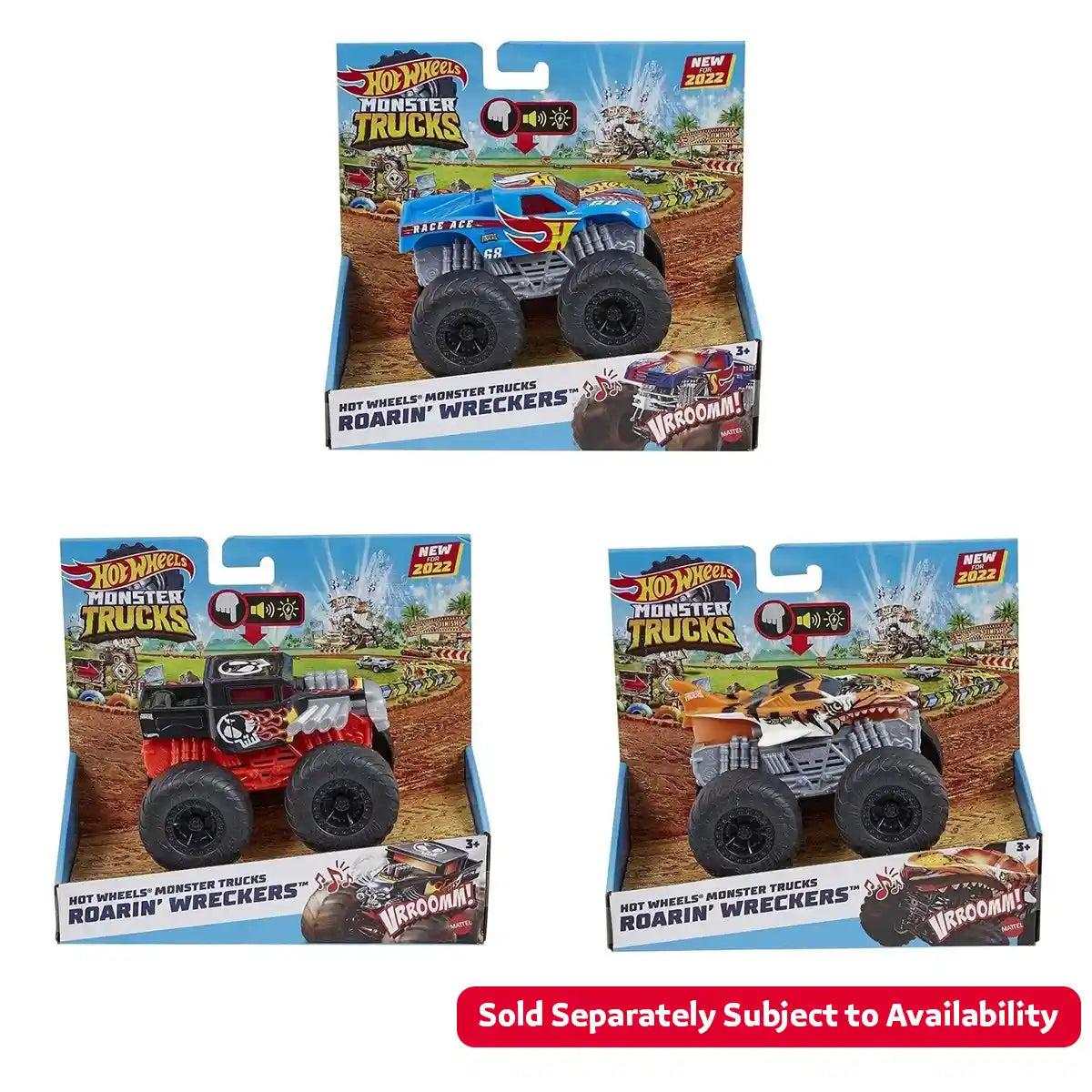 Hot Wheels MT 1:43 Lights & Sounds Hero Asst