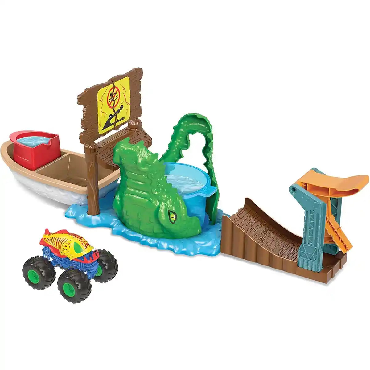 Hot Wheels MT Monster Truck Color Shifters Playset