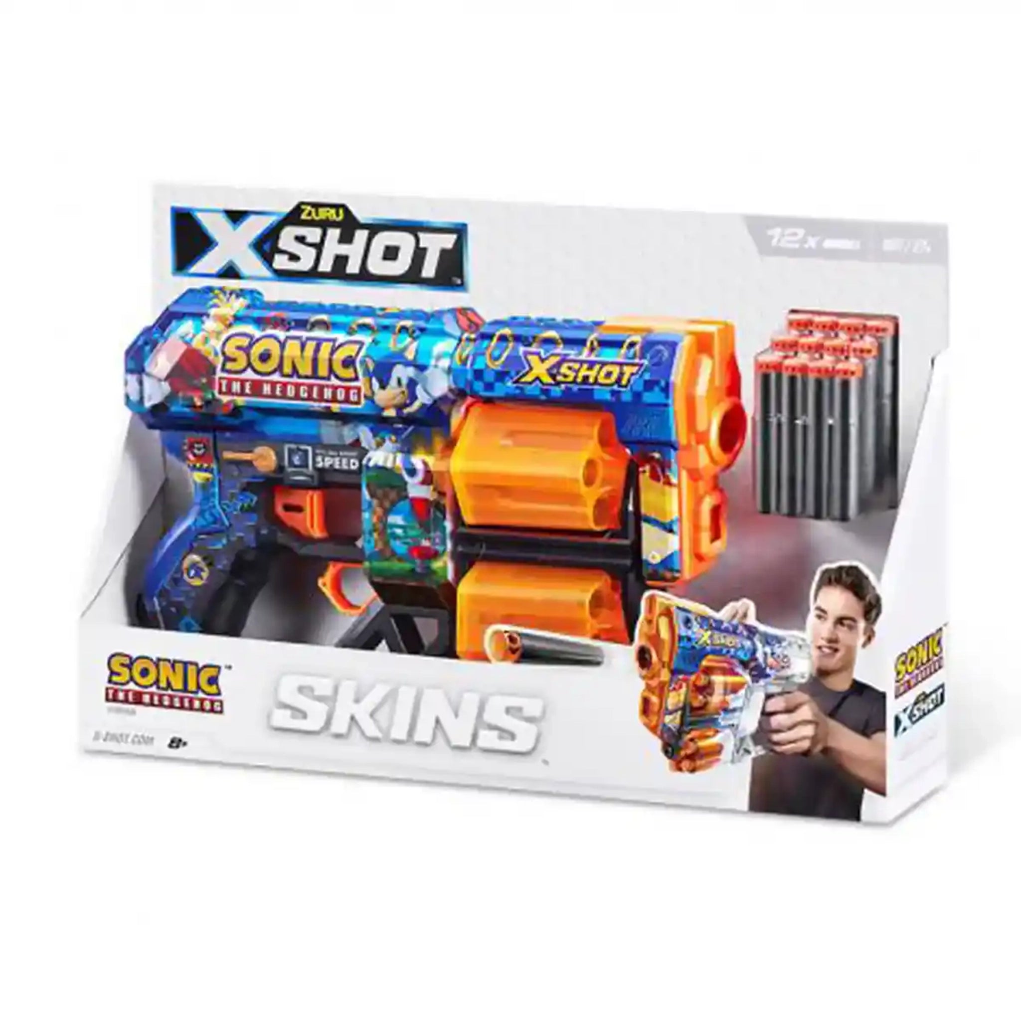 X-Shot Skins Dread Sonic (12 Darts) Open Box,Bulk