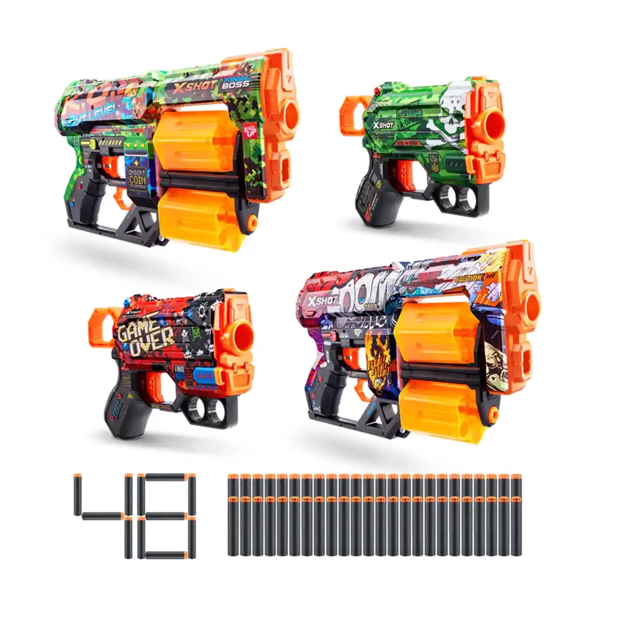 X-Shot Mix Combo Pack 2Pk Dread And 2Pk Menace