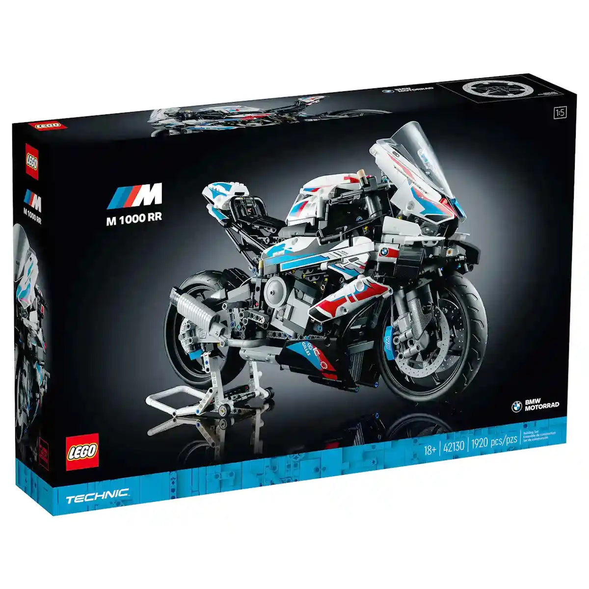 LEGO Technic BMW M 1000 RR 42130 Model Building Kit (1,925 Pieces)