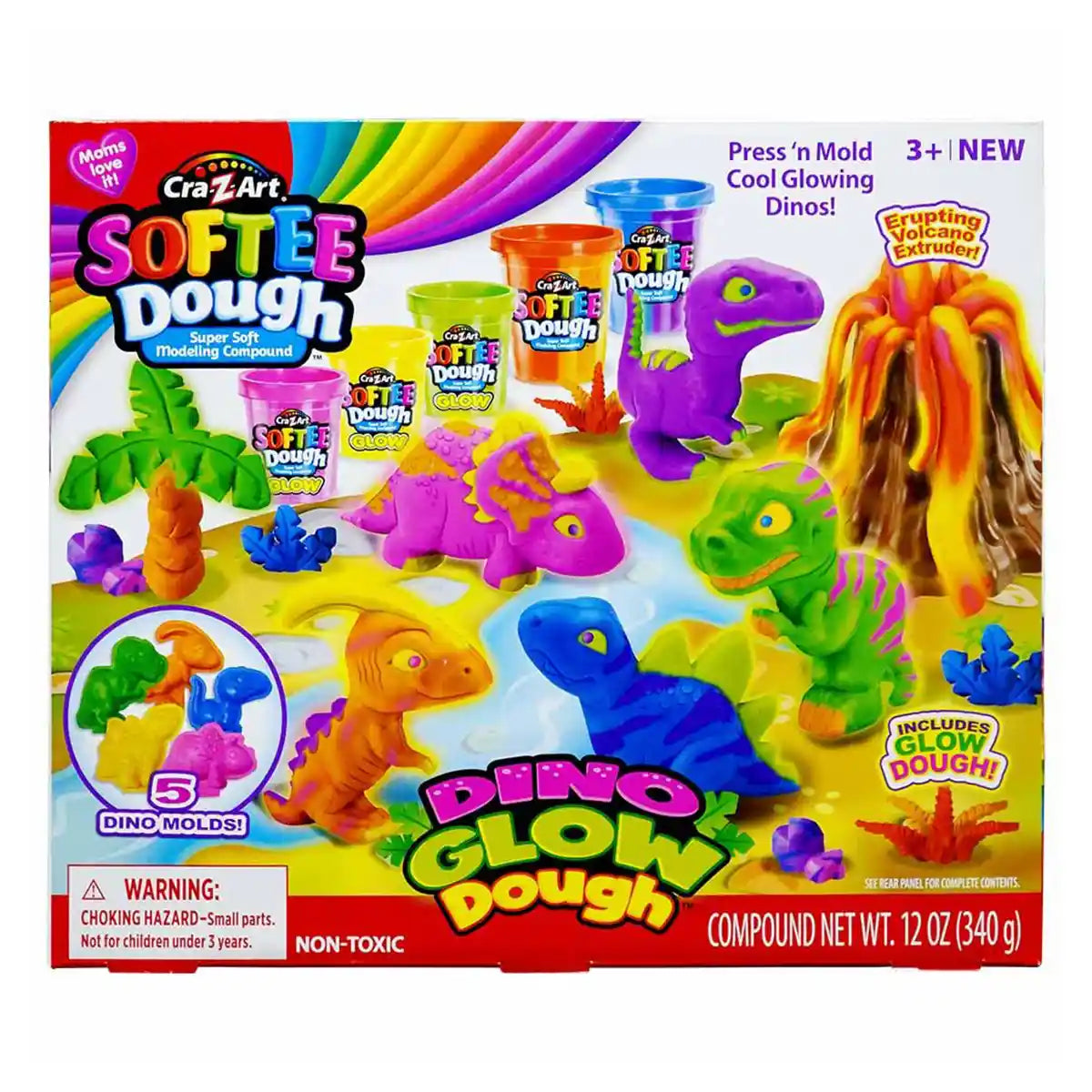 Softee Dough Dino Glow Dough