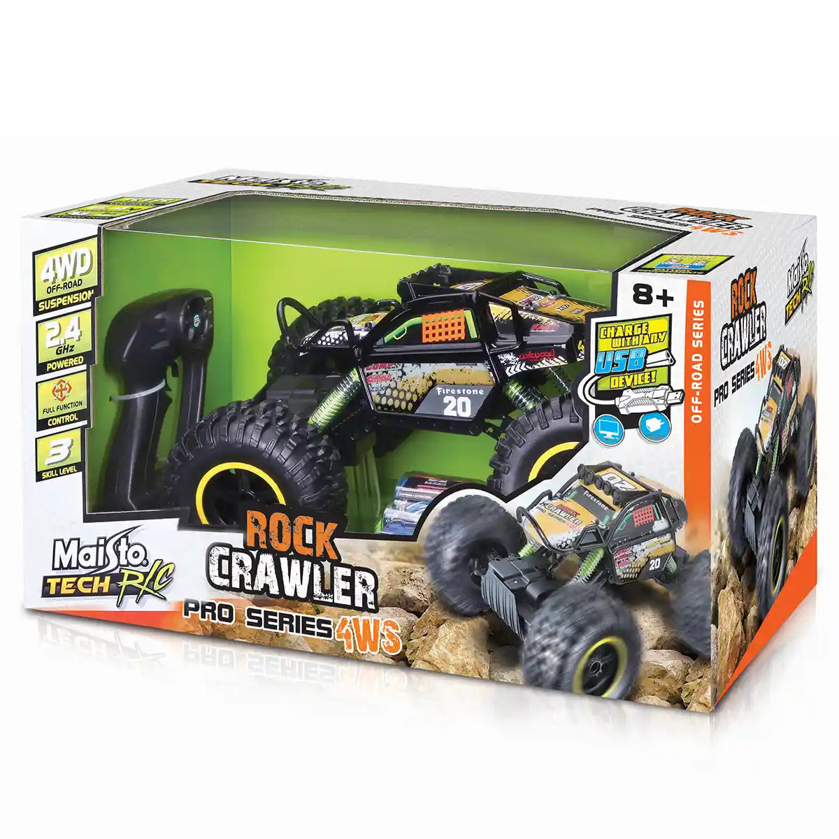 Maisto - R/C Rock Crawler Pro Series 4ws