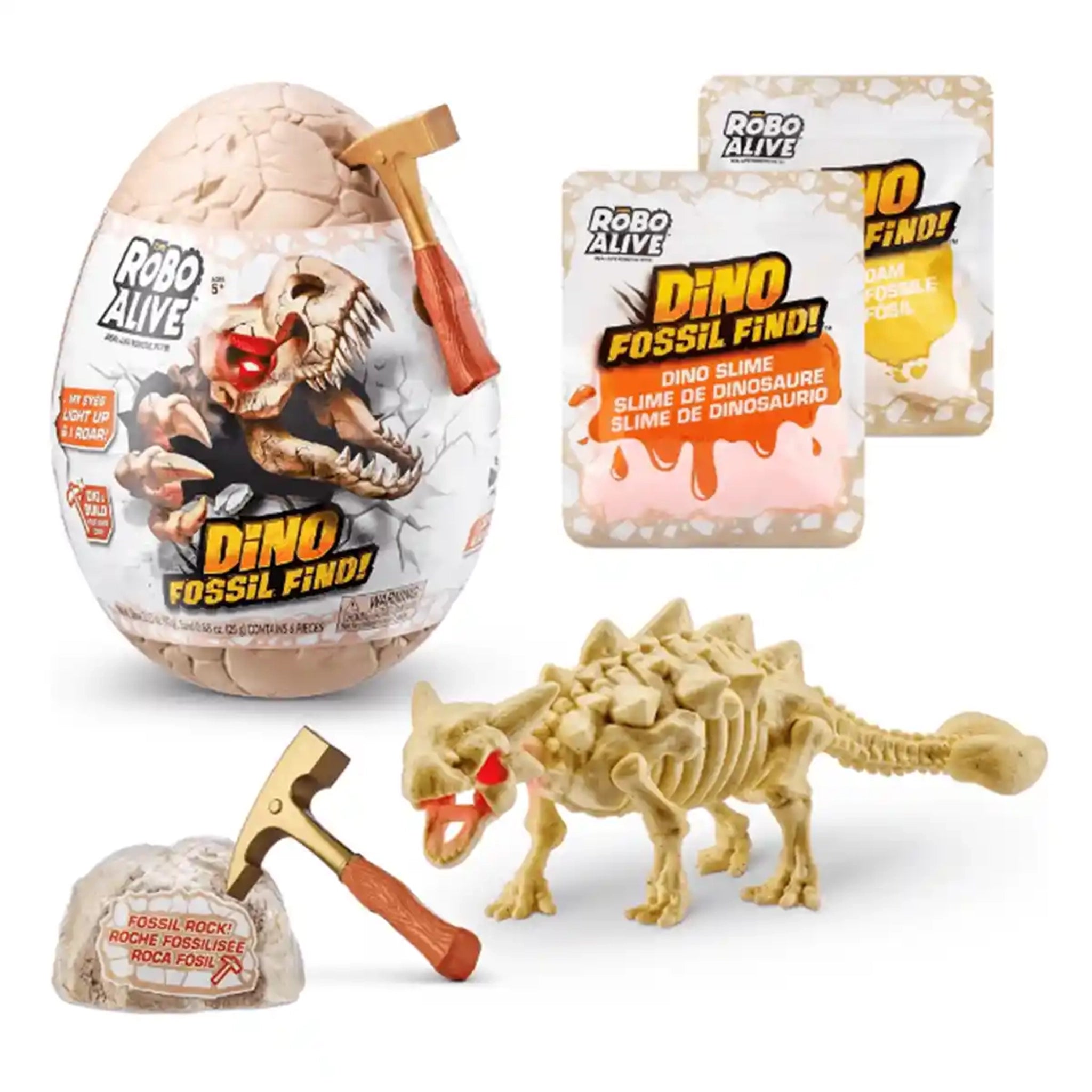 Robo Alive Dino Fossil Find Surprise Egg, S1, Bulk