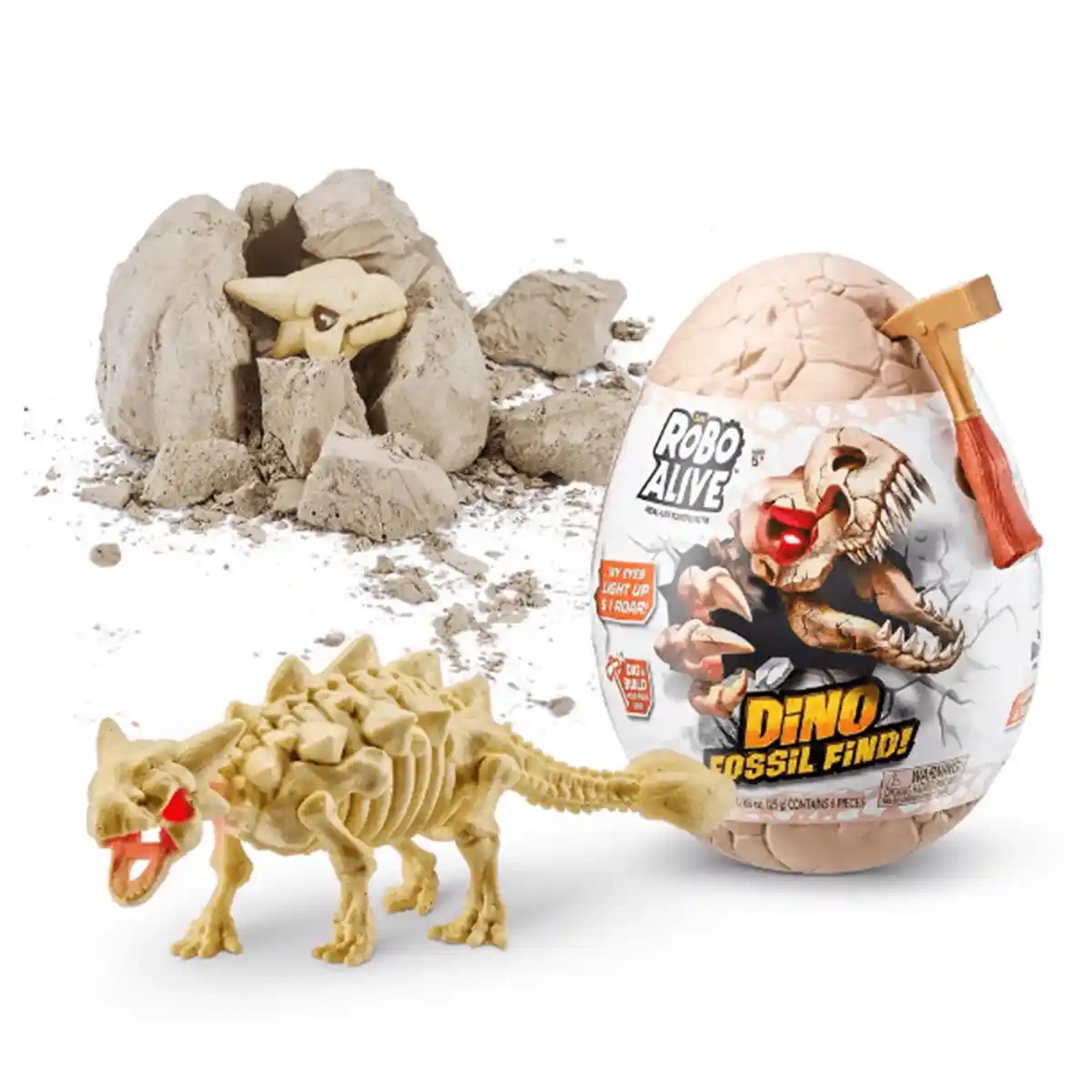 Robo Alive Dino Fossil Find Surprise Egg, S1, Bulk