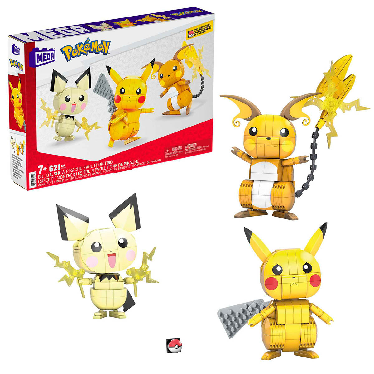 Pokémon - Build & Show Pikachu Evolution Trio
