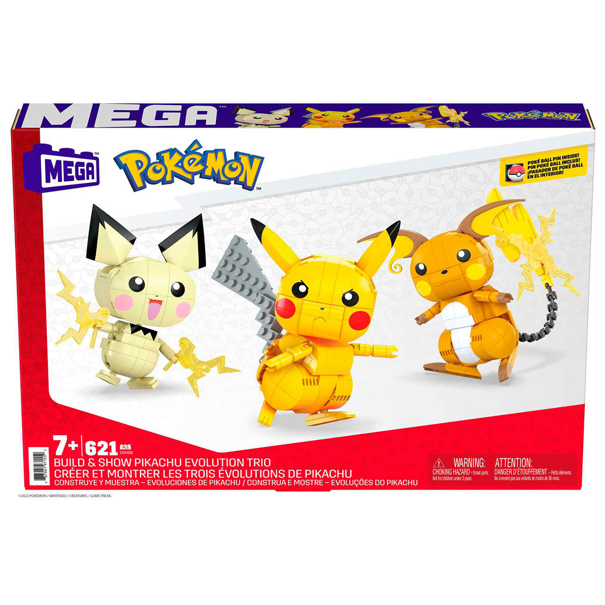 Pokémon - Build & Show Pikachu Evolution Trio