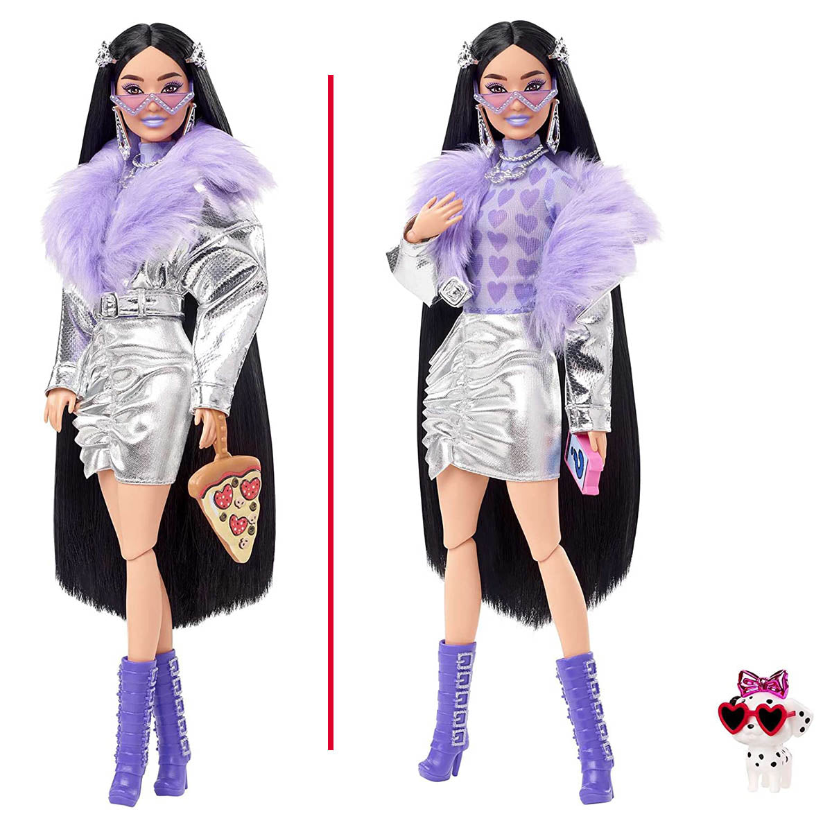 Barbie Extra Doll - Purple Fur Purple Boots