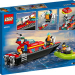 LEGO® City Fire Rescue Boat 60373 Building Toy Set (144 Pieces)