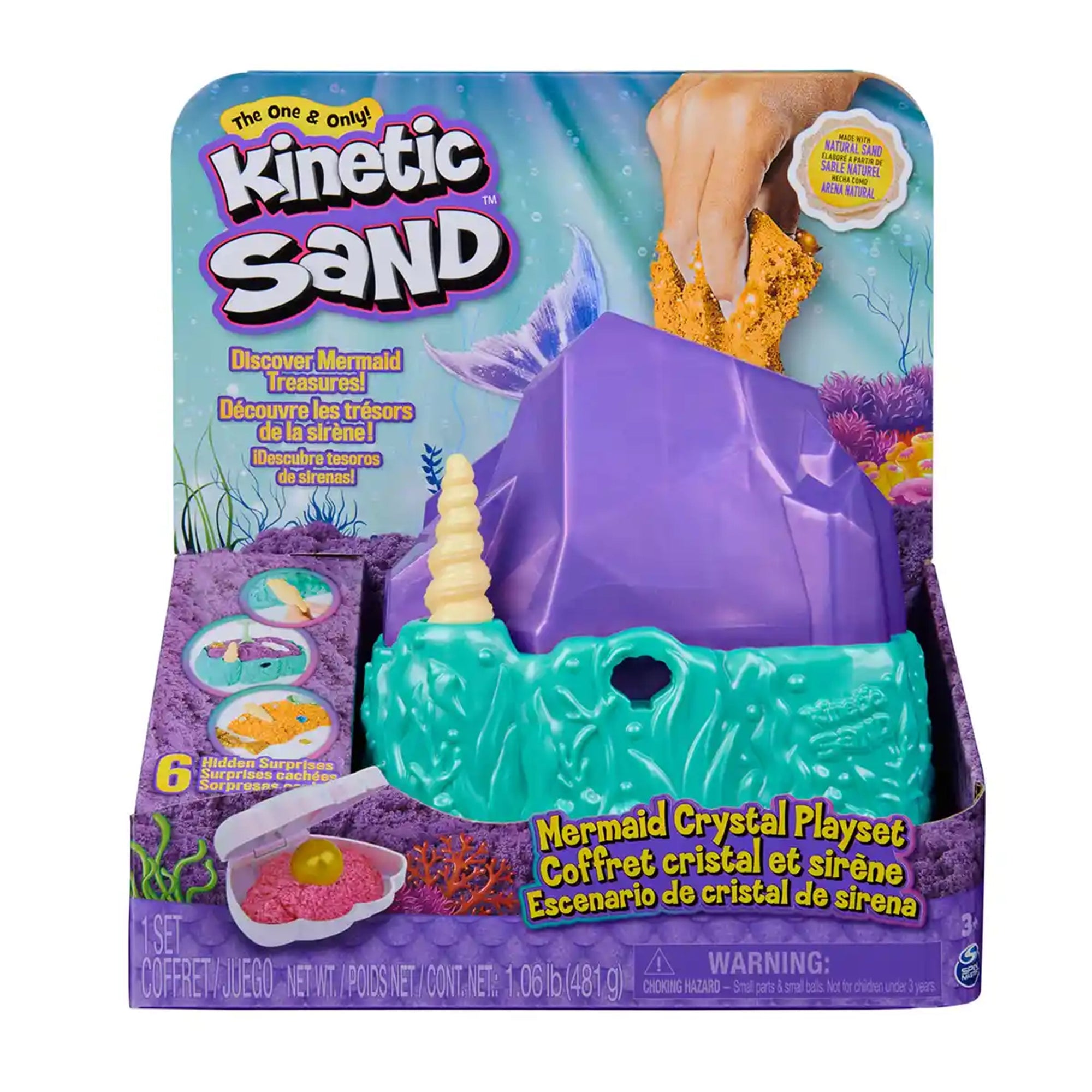 Kinetic Sand Mermaid Crystal Playset