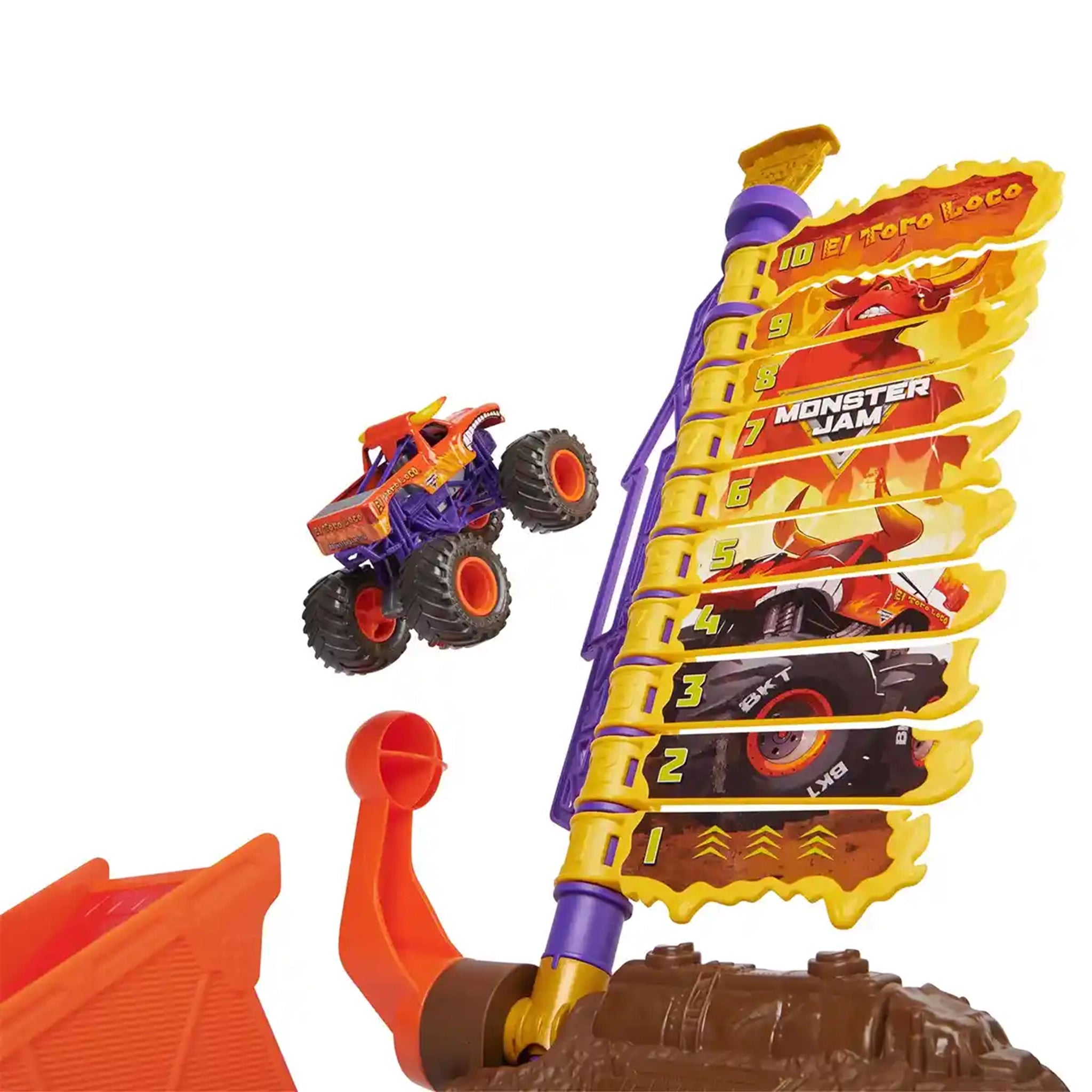 Monster Jam 1:64 Big Air Challenge Playset El Toro Loco