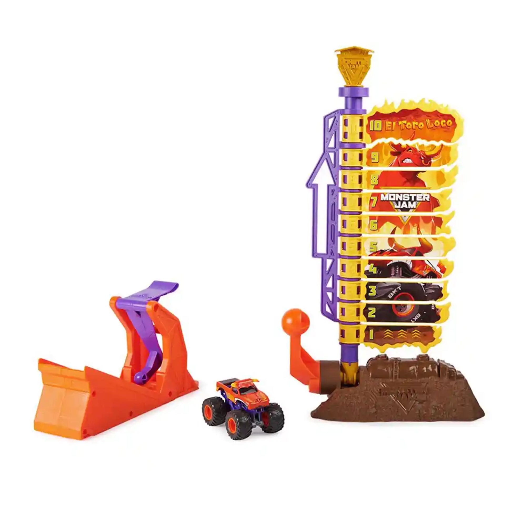 Monster Jam 1:64 Big Air Challenge Playset El Toro Loco