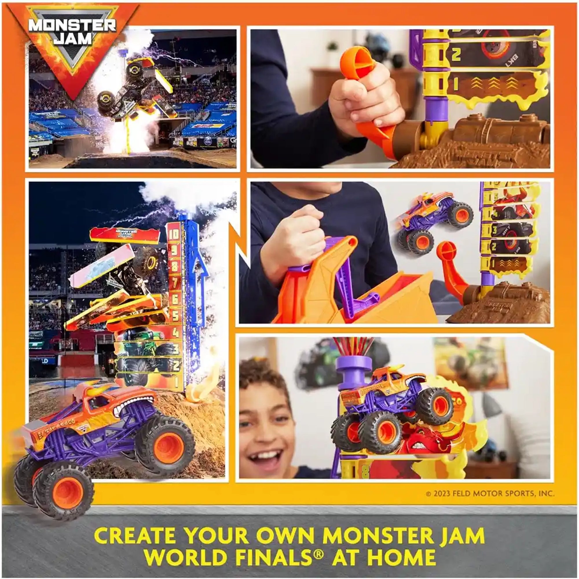 Monster Jam 1:64 Big Air Challenge Playset El Toro Loco