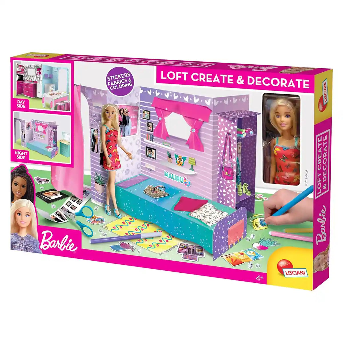 Lisciani Barbie Loft - Create and Decorate (Doll Included)