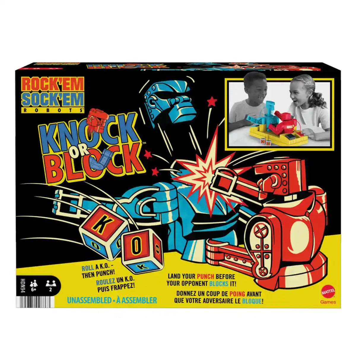 Rock 'em Sock 'em Knock or Block