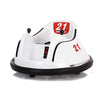 Bumper Spinning 360° Ride On Car White W/ 2motors