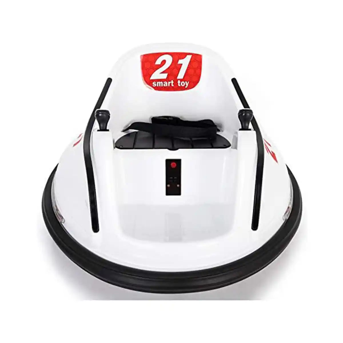 Bumper Spinning 360° Ride On Car White W/ 2motors