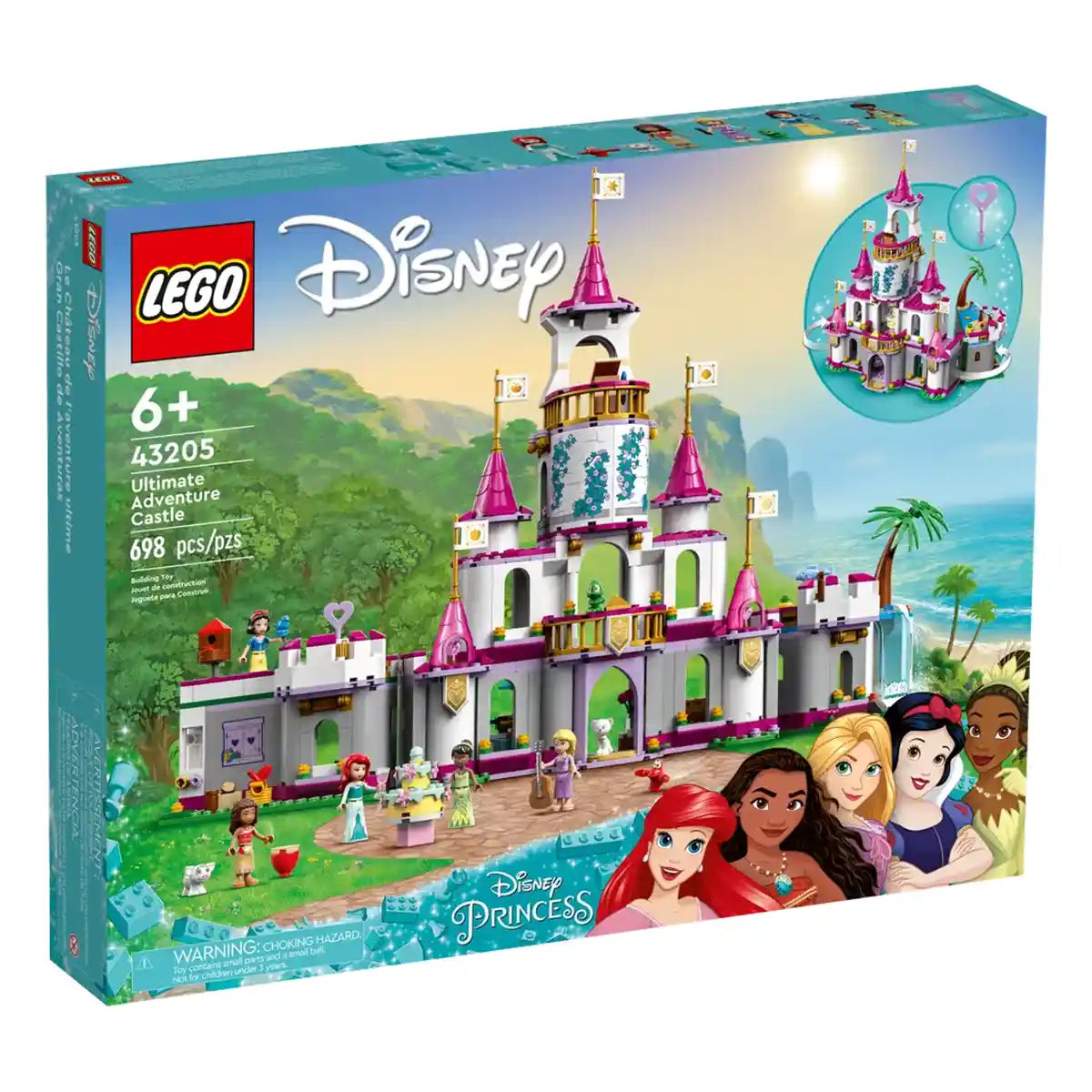 LEGO Disney Princess Ultimate Adventure Castle 43205 Building Kit (698 Pieces)