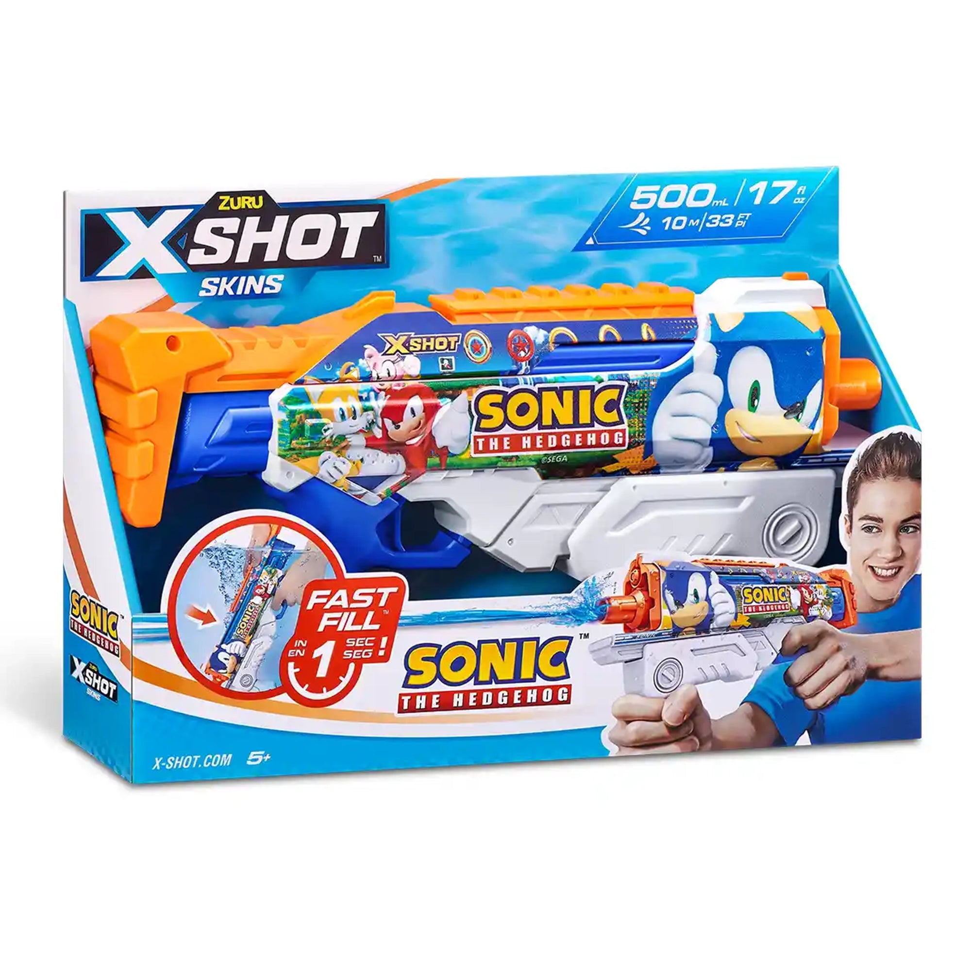 X-Shot Hyperload Fast Fill Skins Sonic