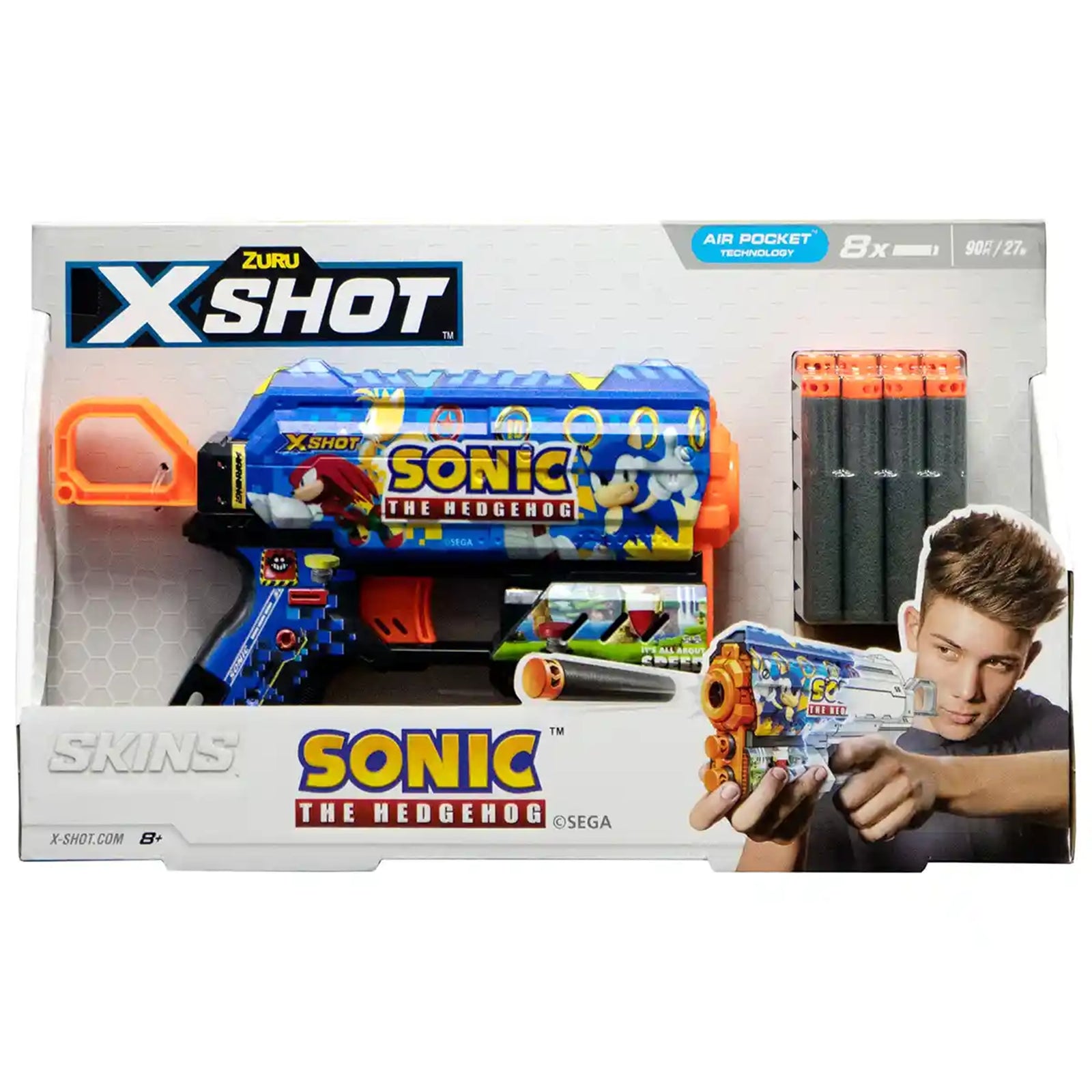 X-Shot Skins S1 Flux (8 Darts) Sonic Open Box