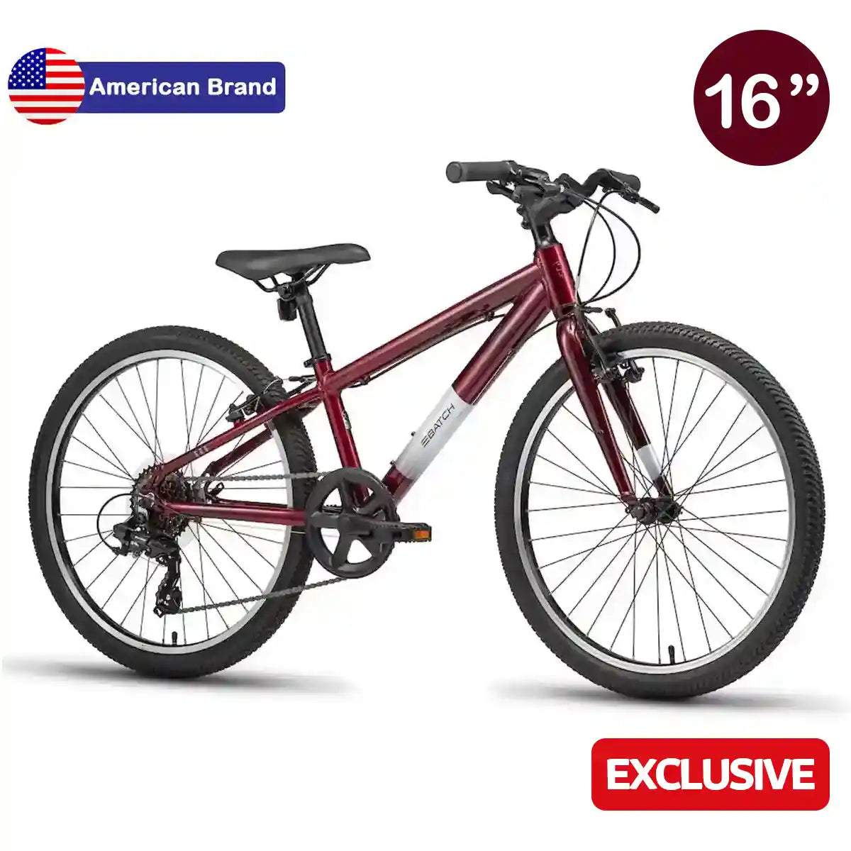 BATCH 16" LIFESTYLE HYBRID BIKES 700C SMALL - Gloss Deep Orchid