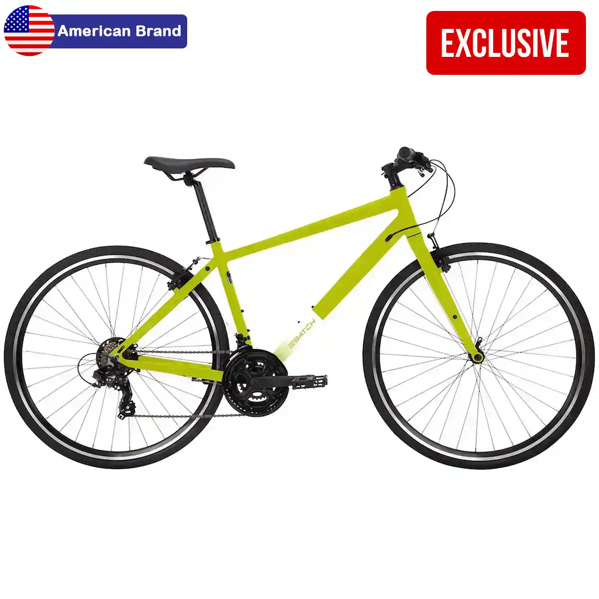 BATCH 16" FITNESS HYBRID BIKE 700C SMALL YELLOW