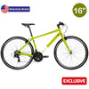 BATCH 16" FITNESS HYBRID BIKE 700C SMALL YELLOW