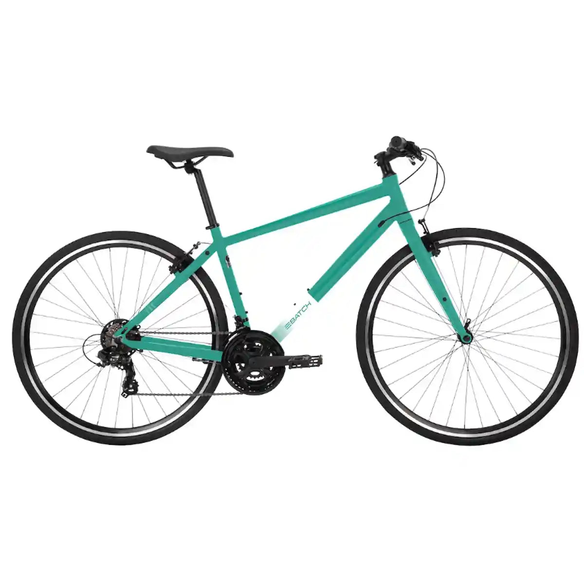 BATCH FITNESS HYBRID BIKES; 700C LARGE GREEN 19"