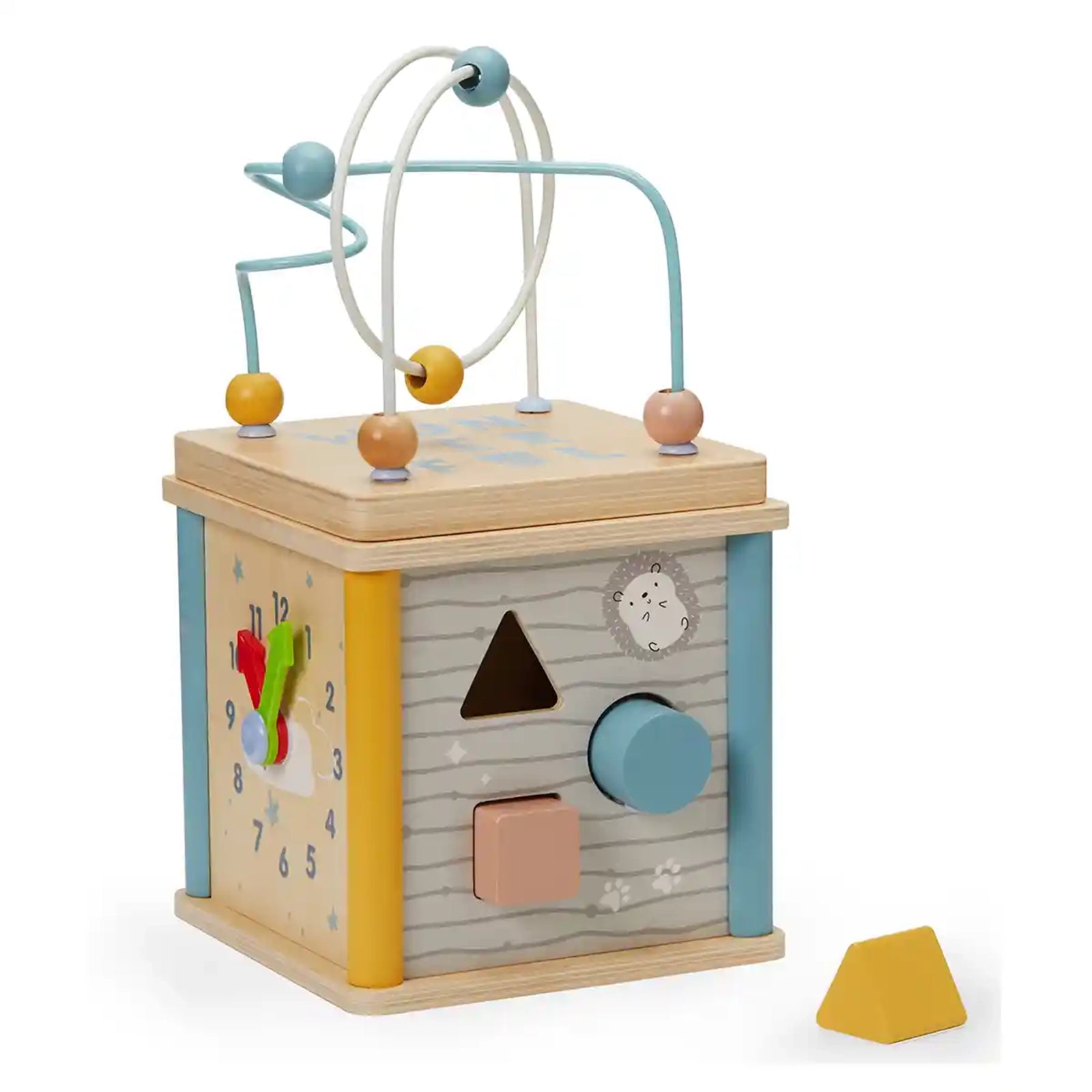 Edufun Wooden Activity cube(15cm) 1-3YRS