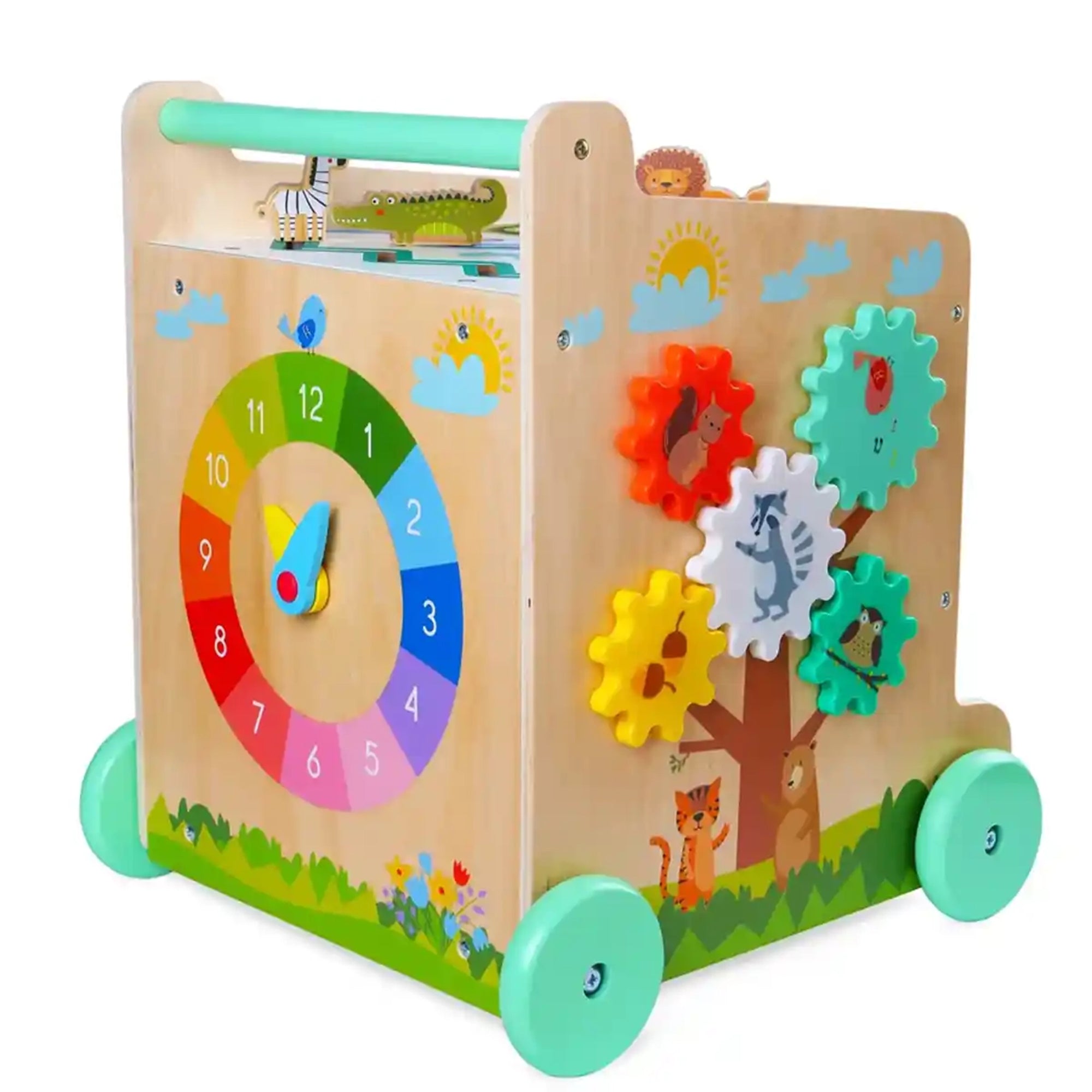 Edufun Wooden 6 in 1 activity cube walker 1-3YRS