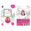 Lukky Lip Balm With Glitter, Egg-Shaped 0.35Oz, Red Aurora