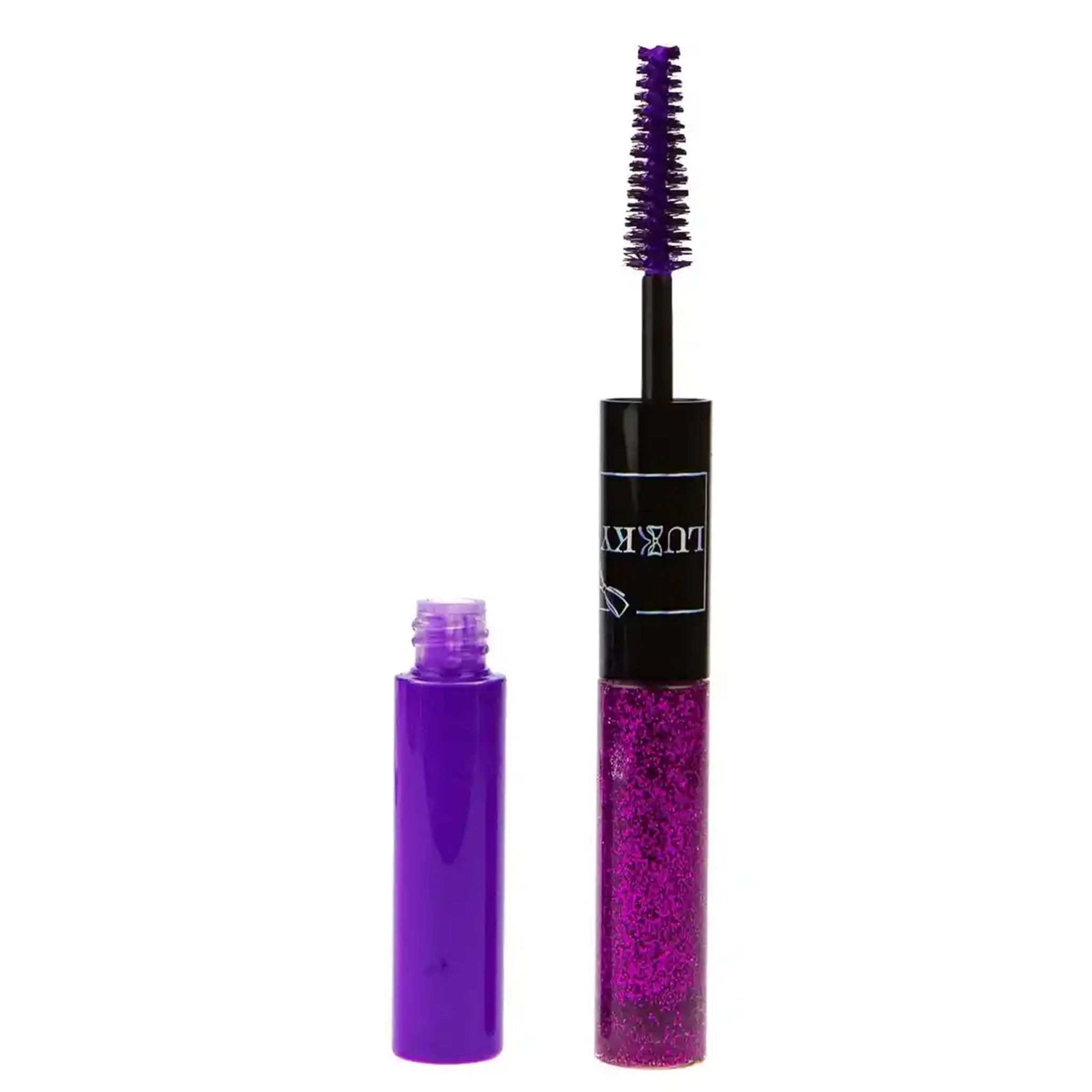 Lukky 2-In-1 Mascara & Glitter For Eyelashes Bold Shimmer Purple 10 ml