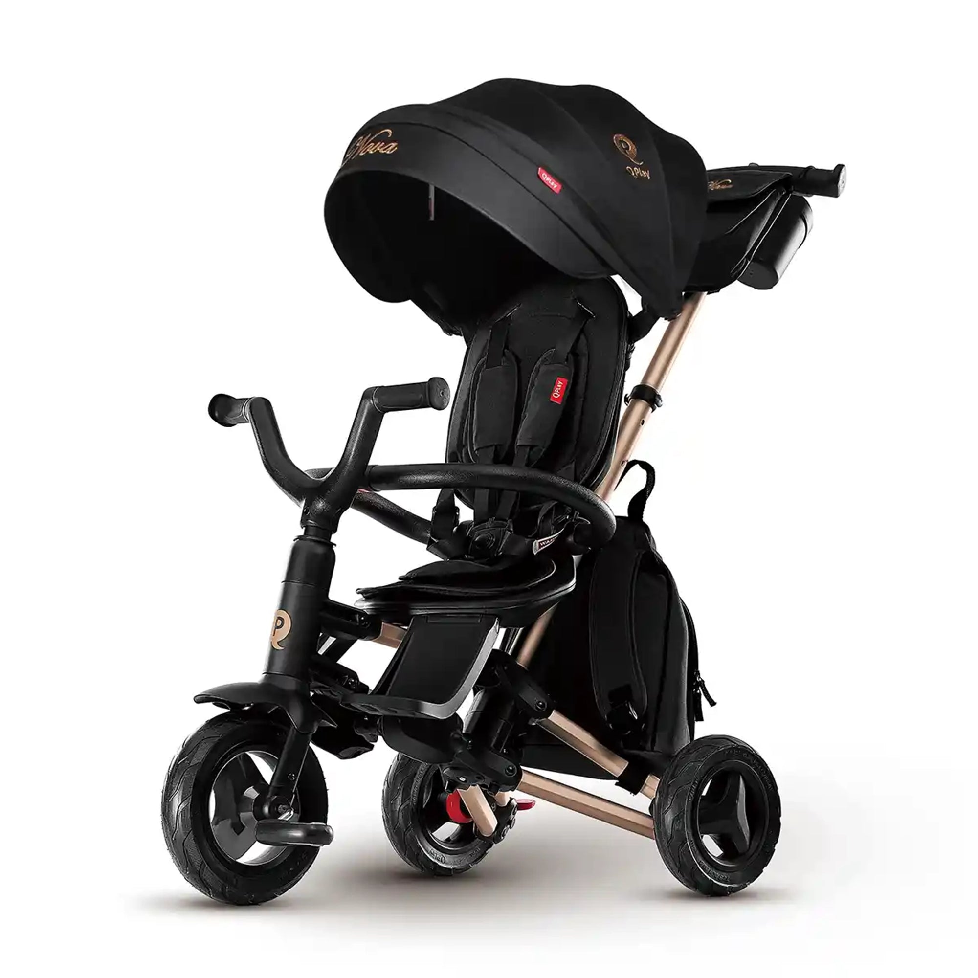QPLAY NOVA RUBBER folding trike limited version golden