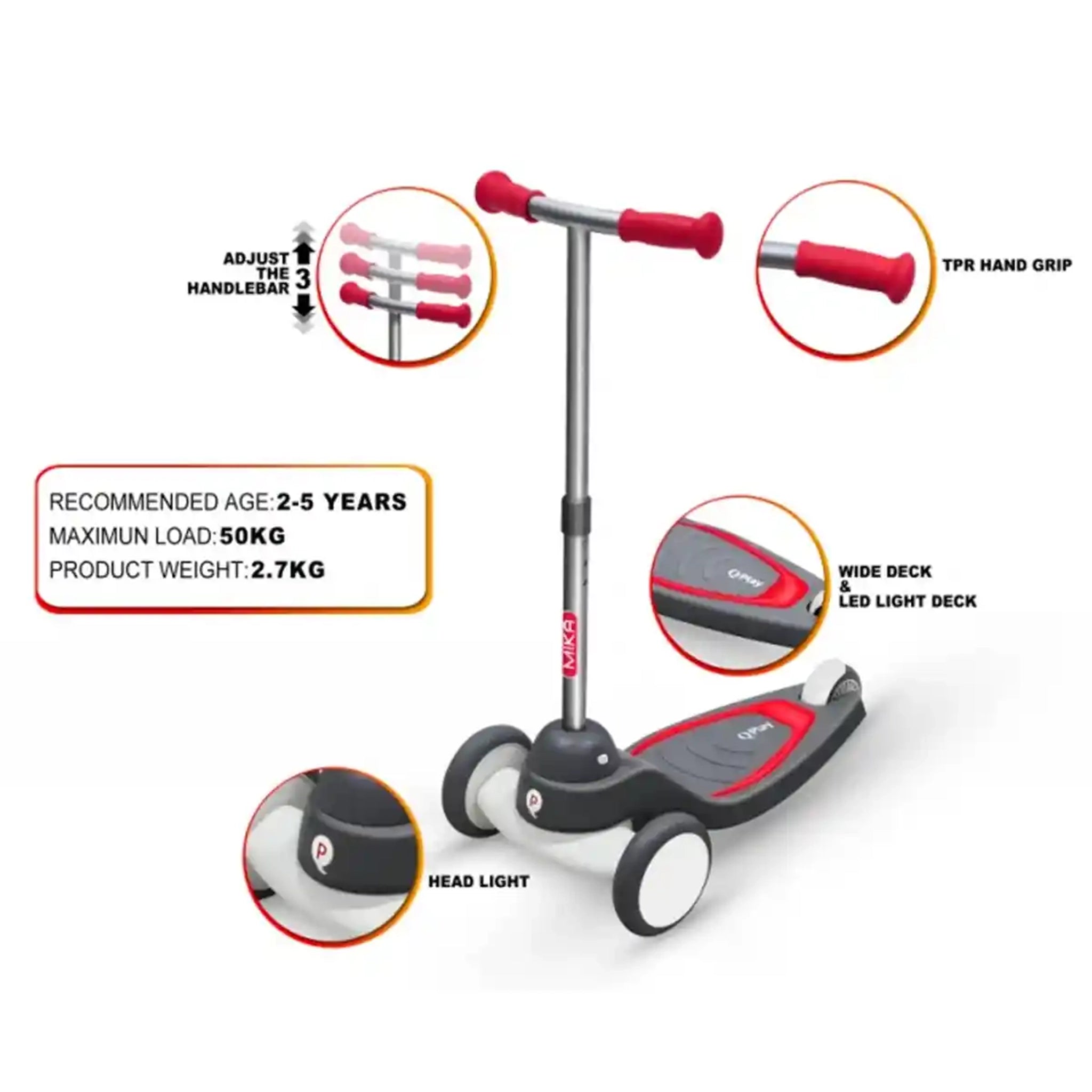 QPLAY MIKA scooter green