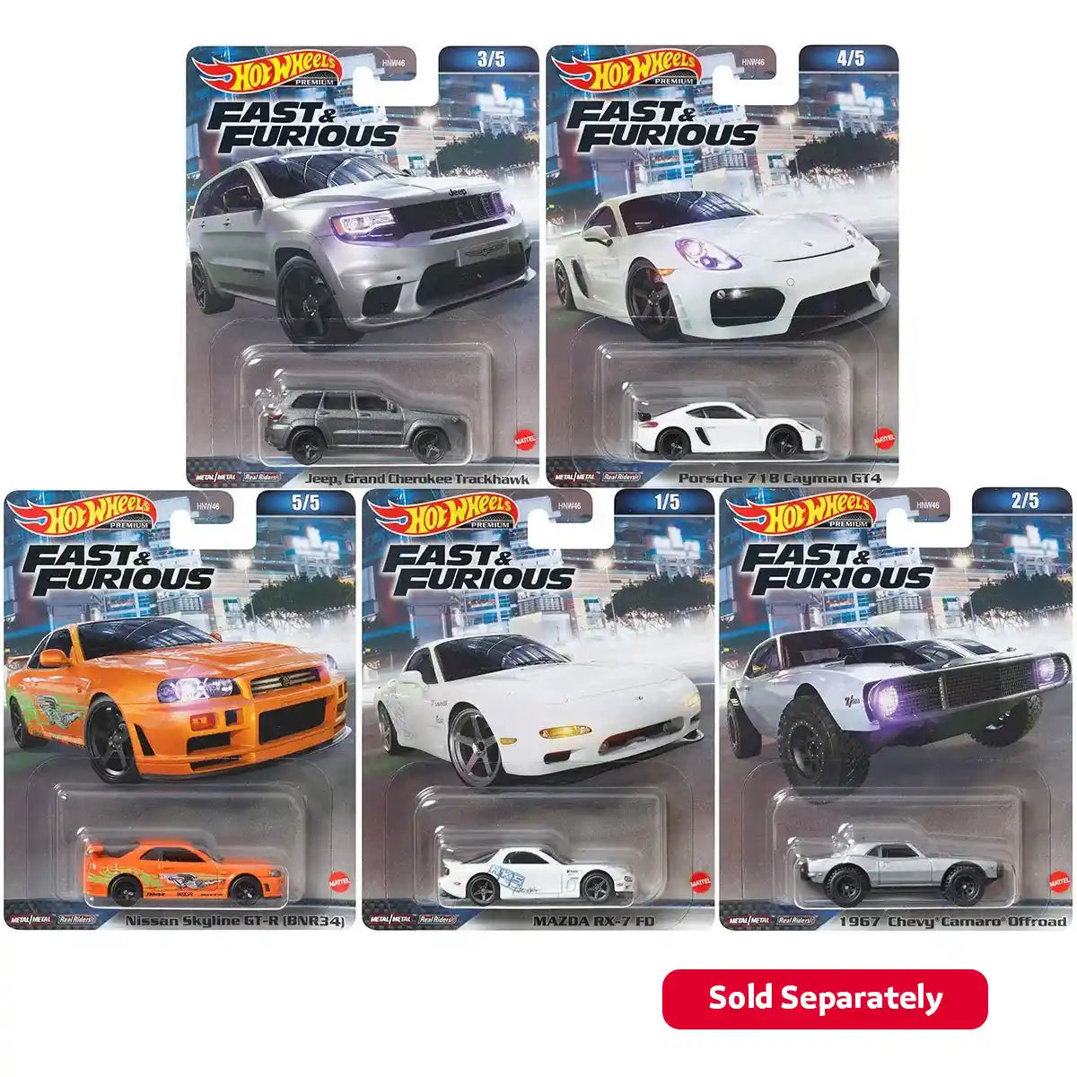 Hot Wheels Premium Fast & Furious Asst