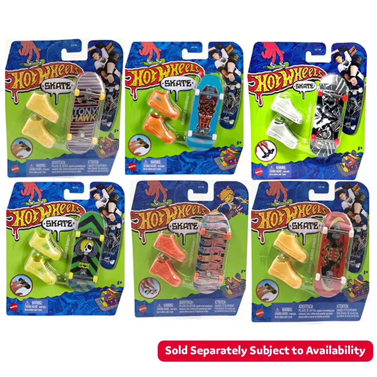 Hot Wheels Fingerboard + Shoe Asst