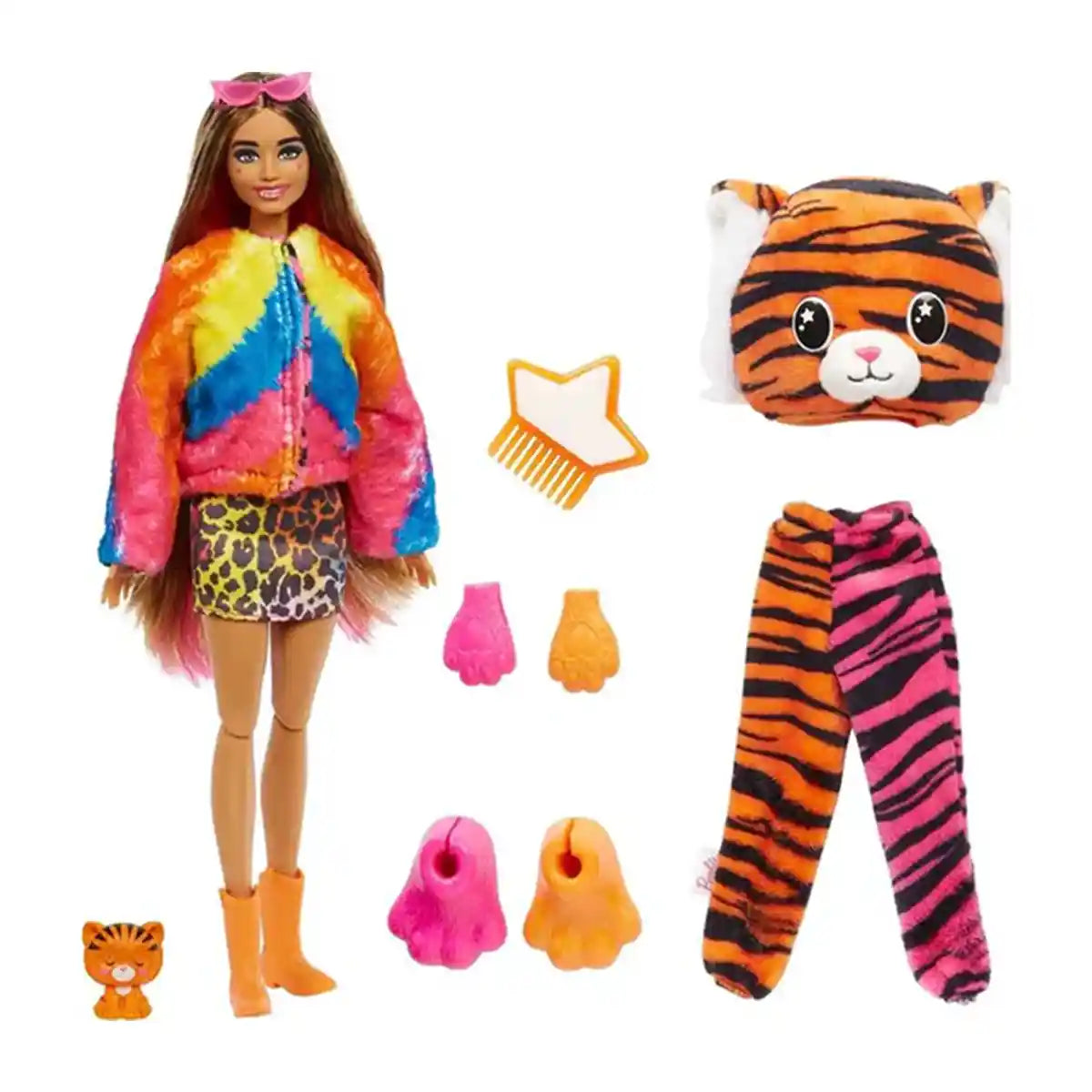 Barbie Cutie Reveal Barbie Jungle Friends Series -Tiger