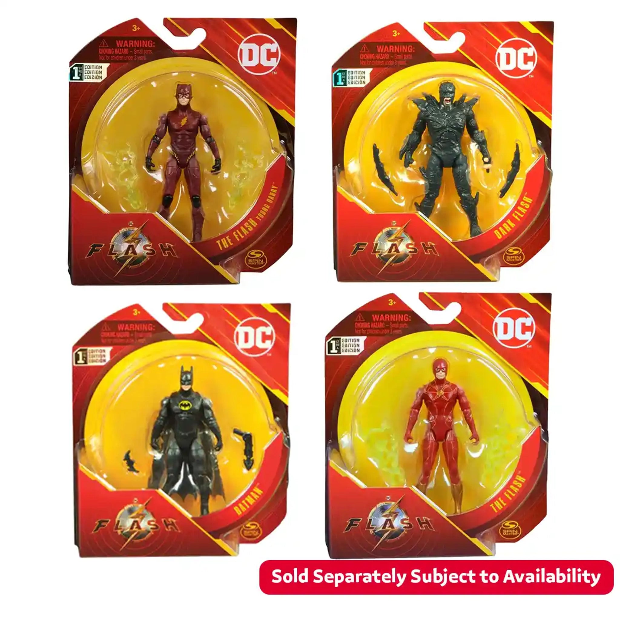 DC Flash Movie Fig 4" Asst.
