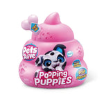 PETS ALIVE-POOPING PUPPIES- SERIES 1 INTERACTIVE PLUSH,Bulk,4pcs,No  Inner,STD Color Assortment