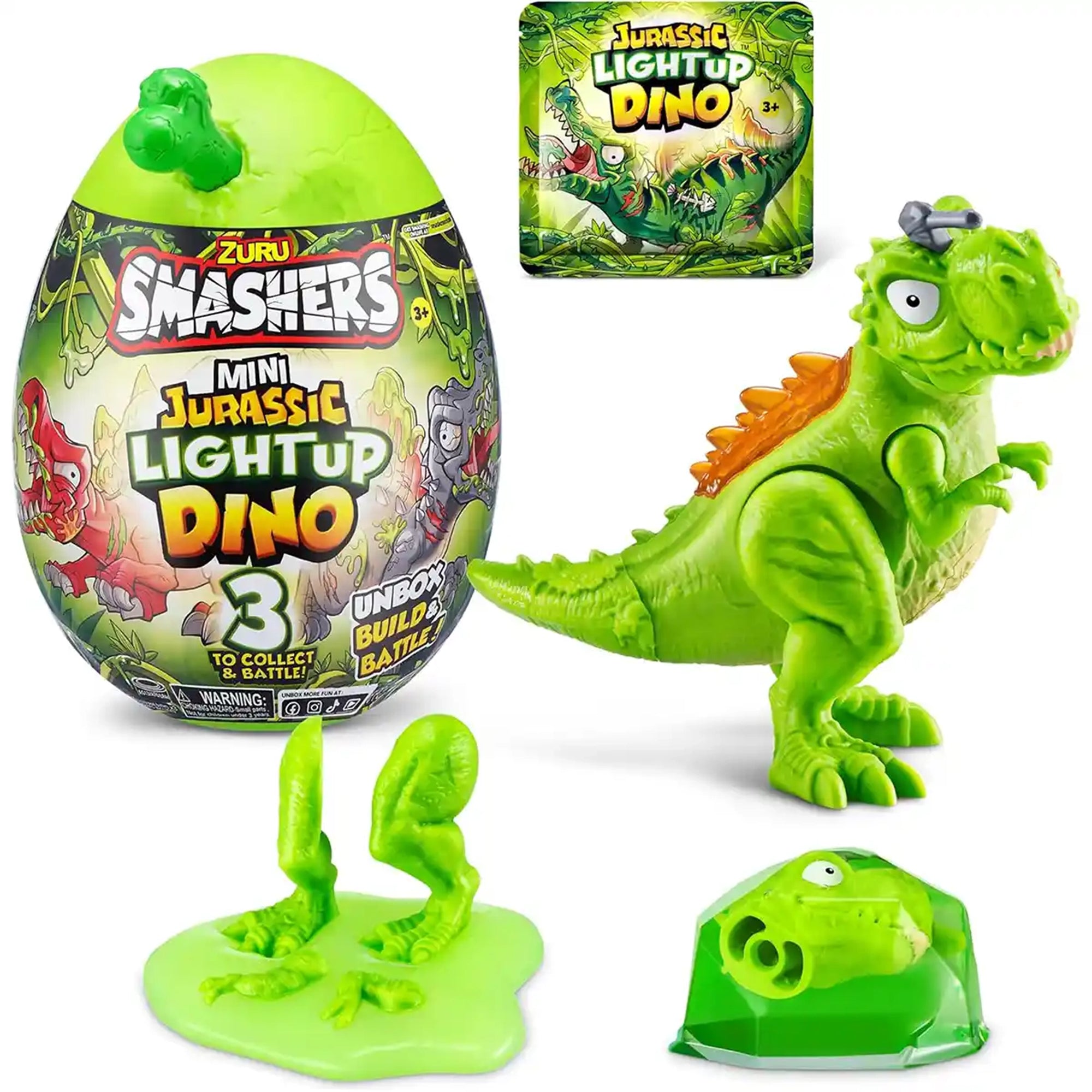 Smashers Jurassic-Series 1 Mini Light-Up Dino PDQ