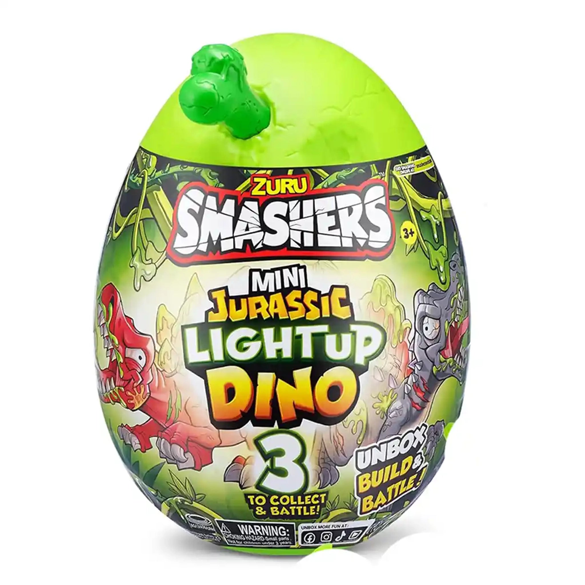 Smashers Jurassic-Series 1 Mini Light-Up Dino PDQ